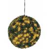 Europalms boxwood ball with orange leds, artificial,  40cm
