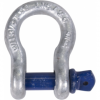Raos100z - zinc-plated steel omega shackles with threaded pin, 1t