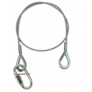 Adam Hall Accessories S 37060 - Safety Rope 3 mm with Screw Link, 0.6 m