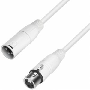 Adam Hall Cables K4 MMF 1000 SNOW - Microphone Cable XLR male to XLR female 10 m white