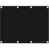 Casy301/b - casy 3 space closed blind plate - black