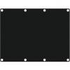 Casy301/b - casy 3 space closed blind plate - black version