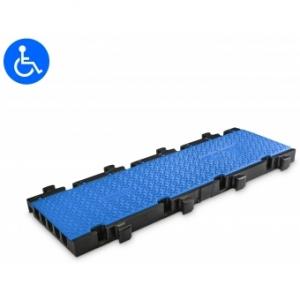 Defender MIDI 5 2D BLU - Midi 5 2D module system for wheelchair ramp and wheelchair accessible transition - middle part blue lid