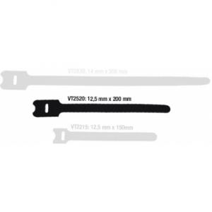 Adam Hall Accessories VT 2520 - Hook and Loop Cable Tie 200 x 25 mm black