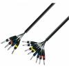 Adam hall cables k3 l8 vp 0500 - multicore cable 4 x 6.3 mm jack