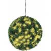 Europalms boxwood ball with yellow leds, artificial,  40cm