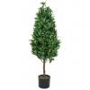 EUROPALMS Laurel Cone Tree, high trunk, artificial plant, 120cm