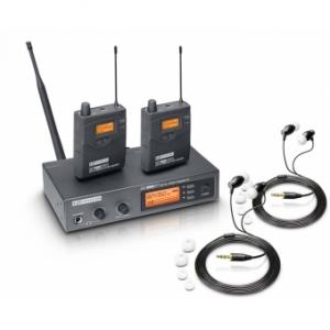 LD Systems MEI 1000 G2 B6 BUNDLE - Wireless In-Ear Monitoring System with 2 x Belt Pack and 2 x In-Ear Headset - 655 - 679 MHz
