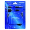 Omnitronic headphone extension 3m with adapter set