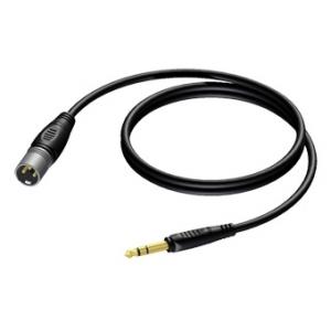 REF724 - XLR male to 6.3 mm Jack male stereo - 5 METER - 20 PCK