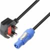 Adam hall cables 8101 pcon 0150 x gb - power cord bs1363/a - powerlink