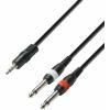 Adam hall cables k3 ywpp 0100 - audio cable 3.5 mm jack stereo to 2 x