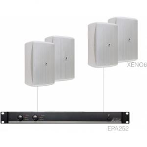 AUDAC FESTA7.4E/W Sistem sonorizare 4 x XENO6 + EPA252 - Alb