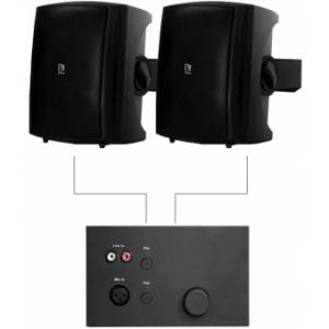 Sistem audio AUDAC LW523/B - 2x LX523 + WP523 -negru