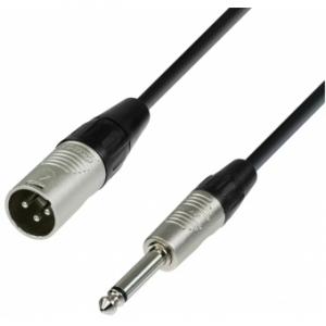 Adam Hall Cables K4 MMP 0150 - Microphone Cable REAN XLR male to 6.3 mm Jack mono 1.5 m