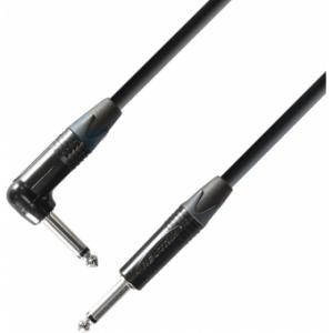 Adam Hall Cables K5 IRP 0900 - Instrument Cable Neutrik 6.3 mm Jack mono to 6.3 mm angled Jack mono 9 m
