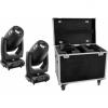 Futurelight set 2x dmh-200 led moving-head + case