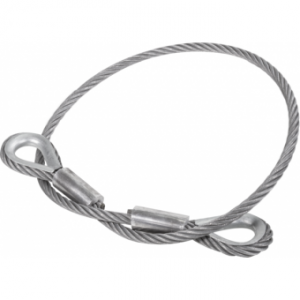 RARD14L600 - Metal core ropes with stainless steel thimble,14mm,2600/5200Kg,L.600