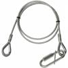 Adam Hall Accessories S 45100 - Safety Rope 4 mm with Screw Link, 1m