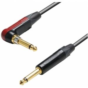 Adam Hall Cables K5 IRP 0900 SP - Instrument Cable Neutrik silentPLUG 6.3 mm angled Jack mono to 6.3 mm Jack mono 9 m