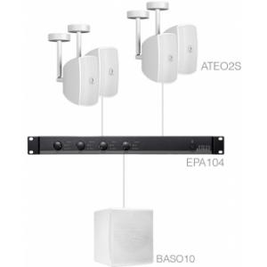 Audac SUBLI2.5EC/W Sistem sonorizare 4 x ATEO2S + BASO10 + EPA104 - Alb