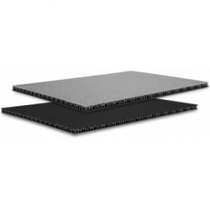 Adam Hall Hardware 0568 SB - SolidLite&reg; PP. Plate silver / black 6.8 mm, 2500 x 1250 mm