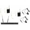 Relacart set ur-260d bodypack with headset and lavalier