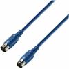 Adam hall cables k3 midi 0075 blu - midi cable 0.75 m blue