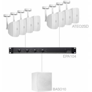 Audac SUBLI2.9EC/W Sistem sonorizare 8 x ATEO2SD + BASO10 + EPA104 - Alb