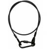 Adam Hall Accessories S 53102 B - Safety Rope 5 mm with Screw Gate Carabiner length 1 m black