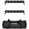 Eurolite set 2x led bar-6 qcl rgba +