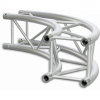 HQ30C300 - Square section 29 cm circle HEAVY truss, tube 50x3mm, 4x FCQ5 included, D.300cm