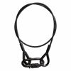 Adam Hall Accessories S 56 102 B - Black 5 mm Safety Rope with 2 x Thimble Eyes, 1 m and Quick Link