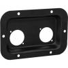 Adam hall hardware 87085 blk - steel mounting plate for 2 x powercon