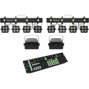EUROLITE Set 2x LED KLS-180 + 2x LED WF-40 + DMX LED Color Chief