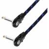 Adam Hall Cables 4 STAR IRR 0300 VINTAGE - Instrument Cable vintage angled Jack TS | 3 m