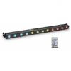 Cameo tribar 200 ir - 12 x 3 w tri led bar in black housing with ir