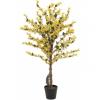 EUROPALMS Forsythia tree with 4 trunks, artificial plant, yellow