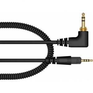 Pioneer DJ HC-CA0701-K Cablu de 1,2 m spiralat, pentru castile HDJ-S7-K (negru)
