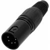 Adam Hall Connectors 4 STAR C XM5 BLK - XLR plug 5-pole male