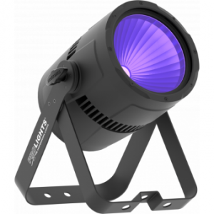Prolights STUDIOCOBUVBK - 1x100W UV COB LED LED projector, 60&deg;, HD-dimming, IP20, 124W, 4,5Kg, Black