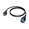 CAB470-F - Schuko Power male to Schuko Power female with shrinksleeve - FRENCH connector - PVC power extension lead - 3 x 1.5 mm&sup2; - 10 METER