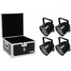 Eurolite set 4x led par-56 hcl short sw + eps case