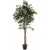 Europalms camelia red cemented, artificial plant, 180cm