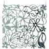 EUROPALMS Room divider flower silver 4x