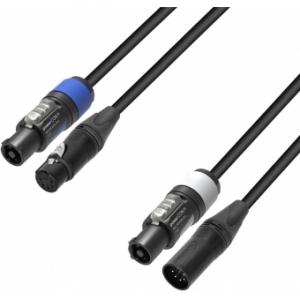 Adam Hall Cables 8101 PSDT5 0150 N - Hybrid Cable power- &amp; DMX Neutrik powerCON&reg; &amp; 5-pole XLR | 1.5 m