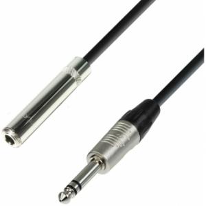 Adam Hall Cables K4 BOV 0300 - Headphone Extension 6.3 mm Jack Stereo to 6.3 mm Jack Stereo 3 m