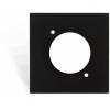 Cp45dsz/b - connection plate d-size 45 x 45 mm - black version