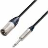 Adam Hall Cables K5 MMP 0150 - Microphone Cable Neutrik XLR male to 6.3 mm Jack mono 1.5 m