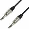 Adam Hall Cables K4 BVV 0060 - Patch Cable REAN 6.3 mm Jack Stereo to 6.3 mm Jack Stereo 0.6 m